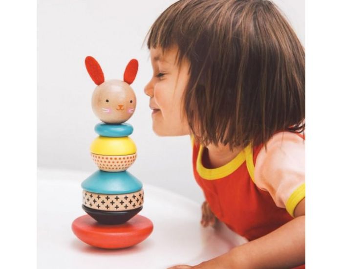 PETIT COLLAGE Jouet Lapin � Empiler en Bois - D�s 12 mois  (7)
