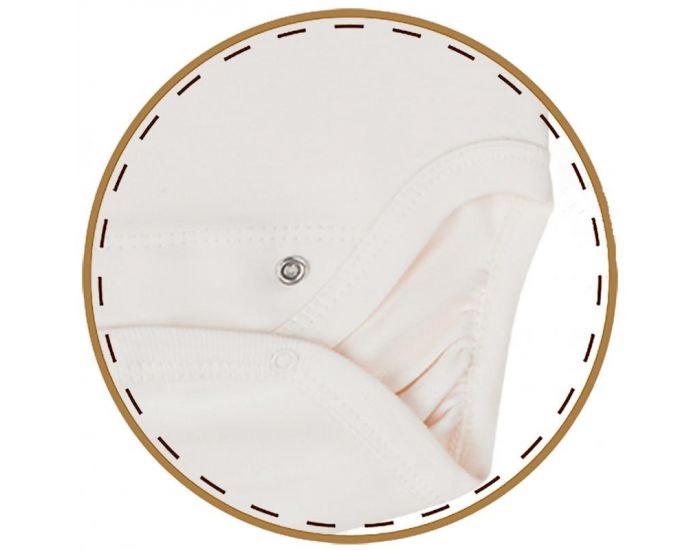 BIOBABY Body Manches Courtes En Coton Bio - Blanc  (2)
