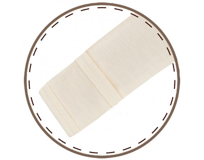 BIOBABY Body Pans Crois�s - 100% Laine M�rinos - Blanc (2)