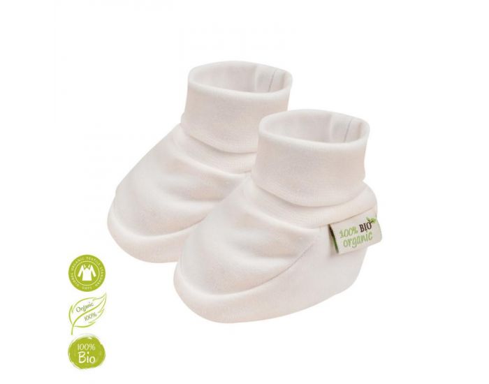 BIOBABY Chaussons En Coton Bio - 0  4 Mois (1)