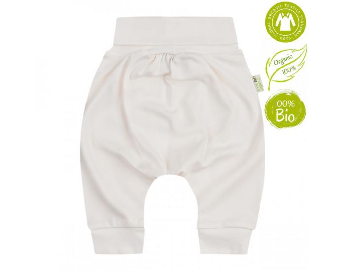 BIOBABY Pantalon Sarouel Bb Coton Bio - Blanc (1)