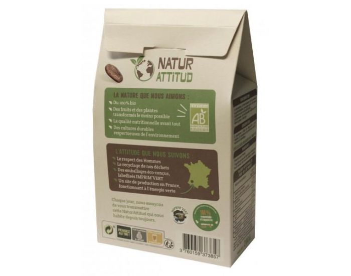 NATUR ATTITUD Fves de Cacao  Bio - 200 g (1)