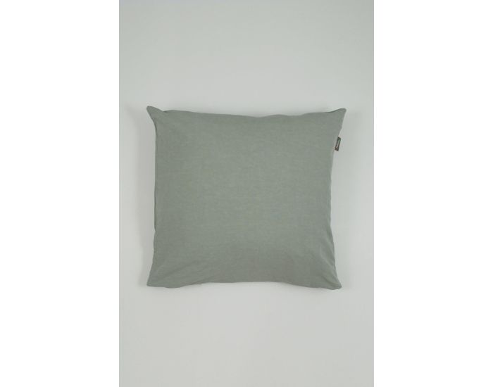 KADOLIS Taie D'Oreiller Lin Et Coton Bio - Vert Aqua (1)