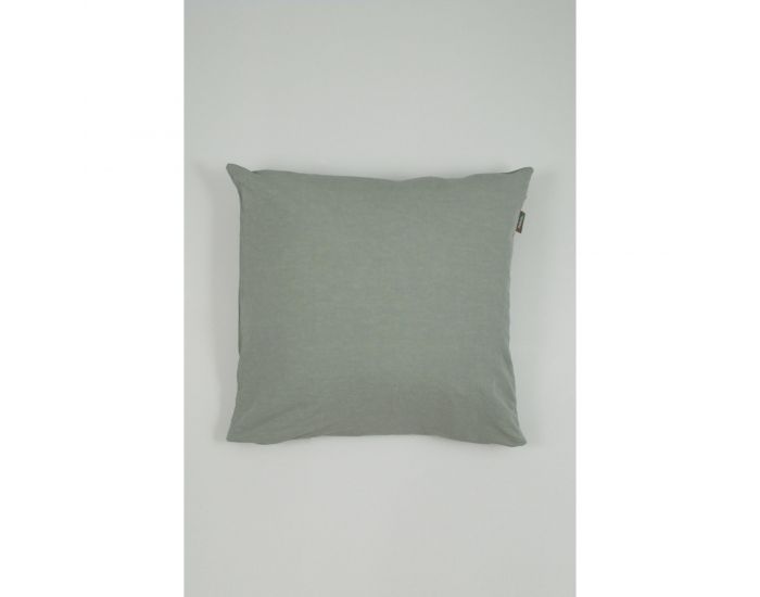 KADOLIS Taie D'Oreiller Lin Et Coton Bio - Vert Aqua (10)