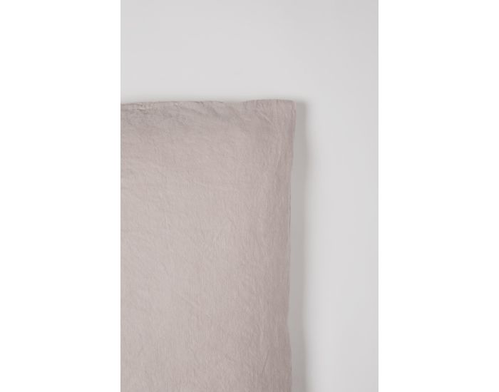 KADOLIS Taie D'Oreiller Lin Et Coton Bio - Caf� (2)