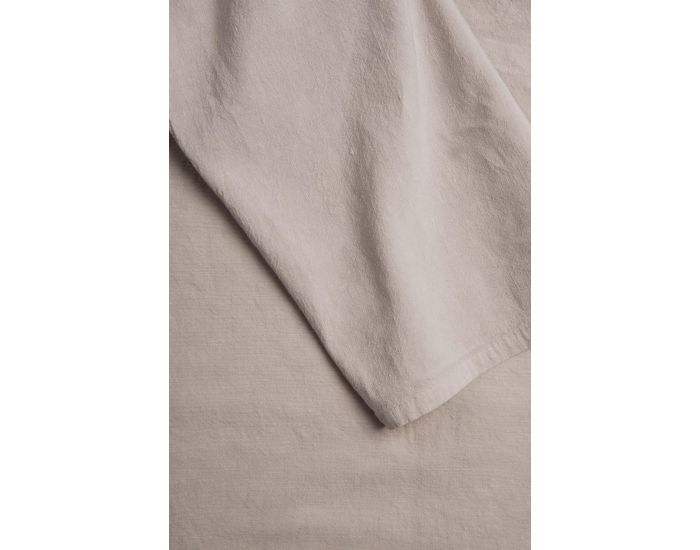 KADOLIS Drap Plat Adulte En Lin Et Coton Bio - Caf� (1)