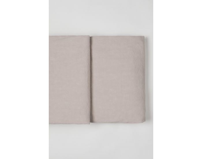 KADOLIS Drap Plat Adulte En Lin Et Coton Bio - Caf� (6)