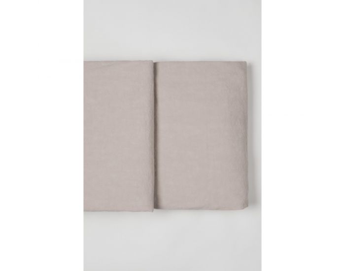 KADOLIS Drap Plat Adulte En Lin Et Coton Bio - Caf� (7)