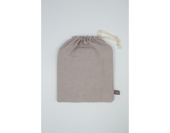 KADOLIS Drap Plat Adulte En Lin Et Coton Bio - Caf� (10)