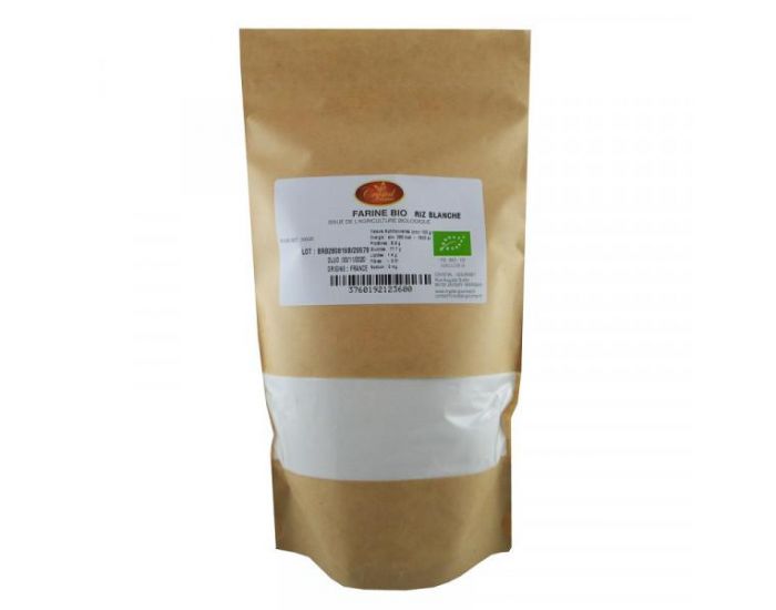 CRYSTAL GOURMET Farine de Riz Blanc Bio - 500 g DLUO : 11/2020 (1)