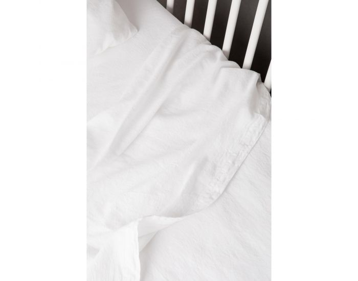 KADOLIS Drap Plat B�b� En Lin Et Coton Bio - 120x180 cm (5)