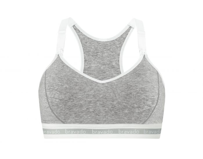 BRAVADO DESIGNS Soutien Gorge 2 en 1 Tire lait et Allaitement Original - Gris Colombe (2)