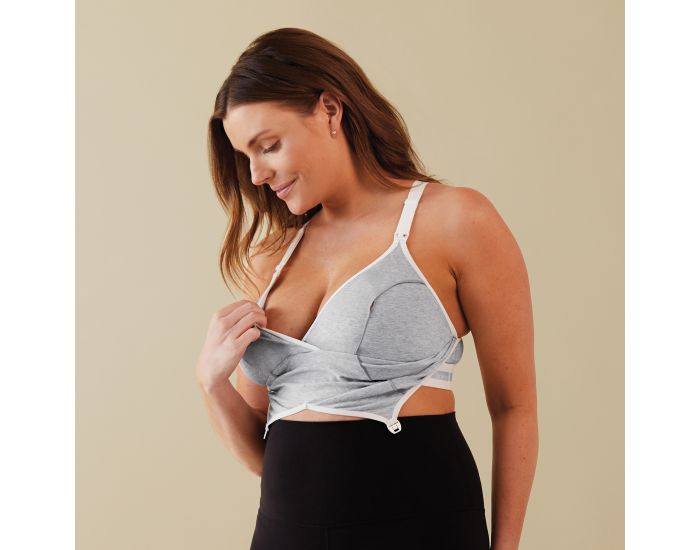BRAVADO DESIGNS Soutien Gorge 2 en 1 Tire lait et Allaitement Original - Gris Colombe (4)