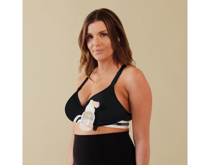 BRAVADO DESIGNS Soutien Gorge 2 en 1 Tire lait et Allaitement Original - Noir (2)