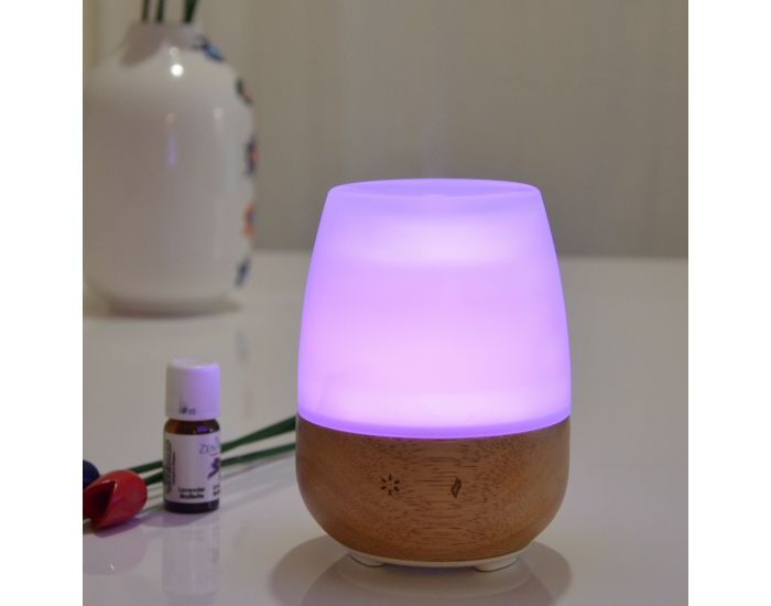 ZEN'AR�ME Diffuseur d'Huiles Essentielles Ultrasonique en Verre et Bois Jolisia (1)