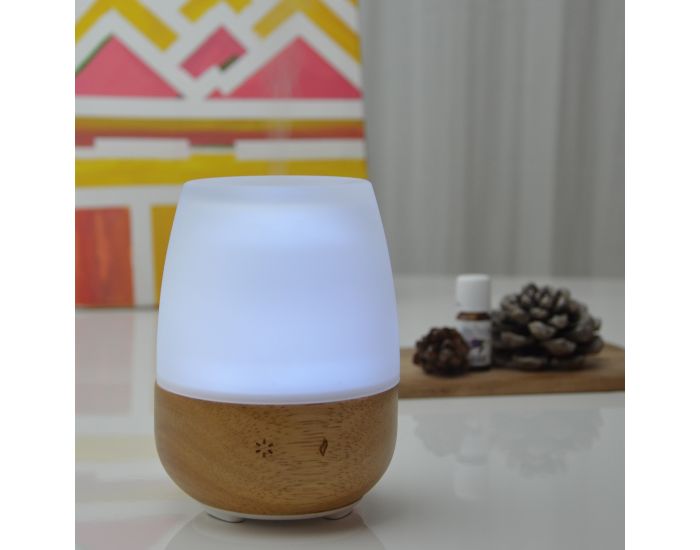 ZEN'AR�ME Diffuseur d'Huiles Essentielles Ultrasonique en Verre et Bois Jolisia (2)