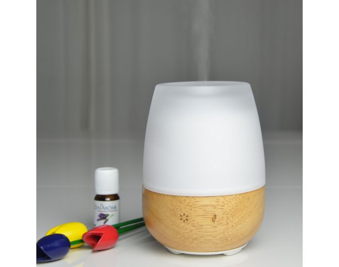 ZEN'AR�ME Diffuseur d'Huiles Essentielles Ultrasonique en Verre et Bois Jolisia (3)