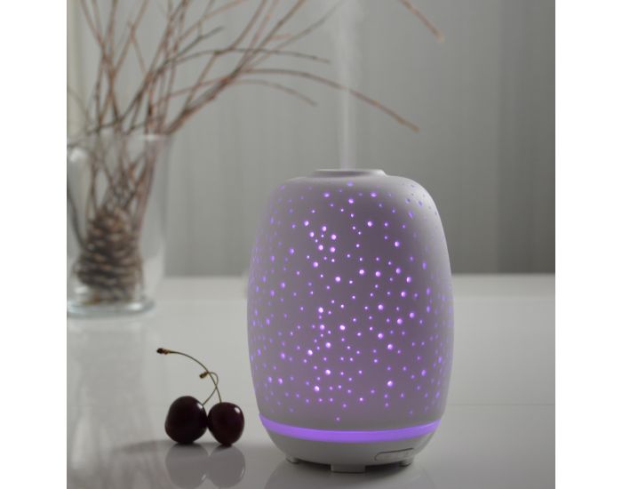 ZEN'AR�ME Diffuseur d'Huiles Essentielles Ultrasonique en C�ramique - Stella (1)