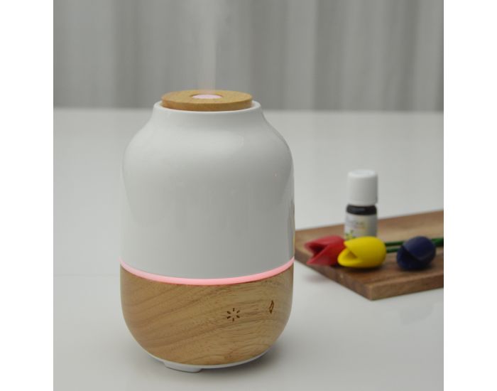 ZEN'AR�ME Diffuseur d'Huiles Essentielles Ultrasonique en C�ramique et Bambou Purisia (1)