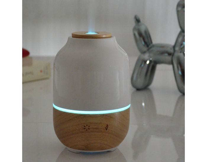 ZEN'AR�ME Diffuseur d'Huiles Essentielles Ultrasonique en C�ramique et Bambou Purisia (4)