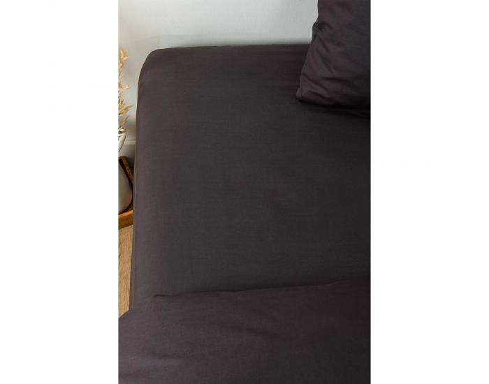 KADOLIS Drap Housse Tencel� Active Clim Adulte Gris Carbone (11)