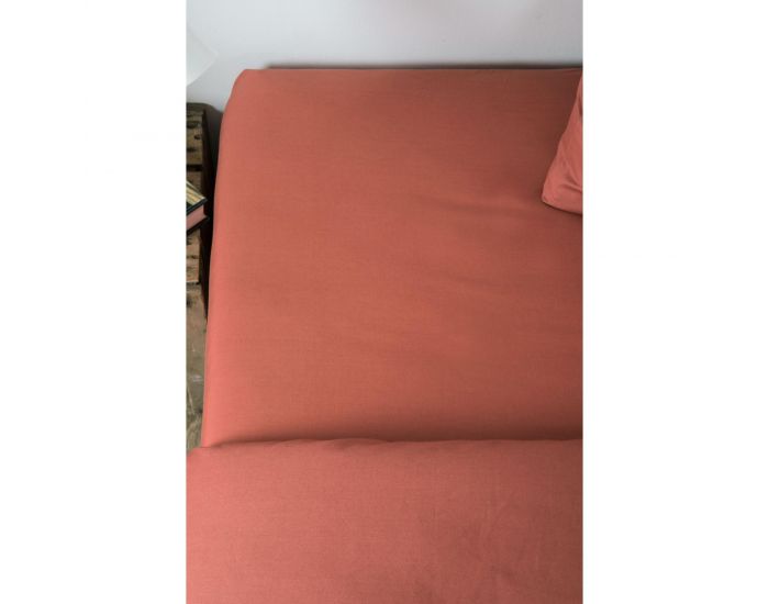 KADOLIS Drap Housse Tencel� Active Clim Adulte Terracotta (7)