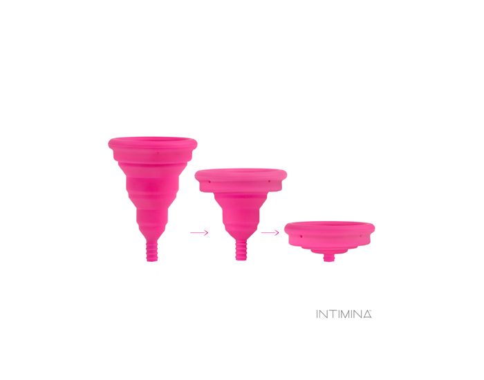 INTIMINA Coupe Menstruelle Pliable Lily Cup Compact Silicone  (2)