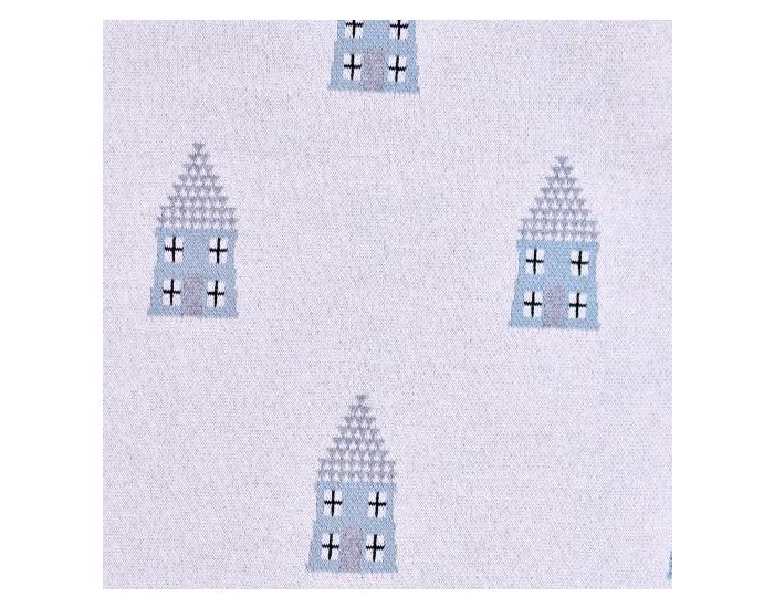SEVIRA KIDS Couverture Bb Lgre en tricot - Coton Biologique - 80x100cm - Maison (6)