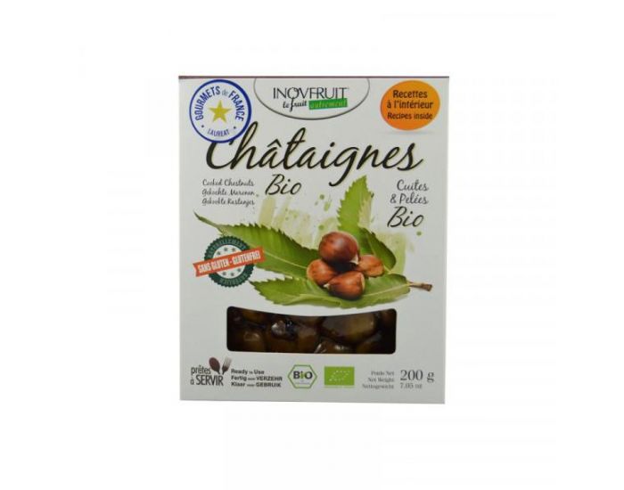 INOVFRUIT Ch�taignes Bio Cuites Et Pel�es - 200 g (1)