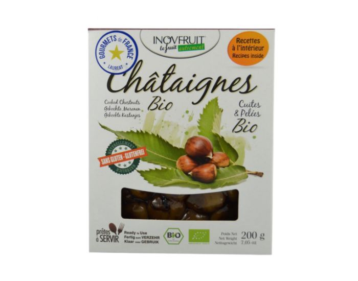 INOVFRUIT Ch�taignes Bio Cuites Et Pel�es - 200 g (3)