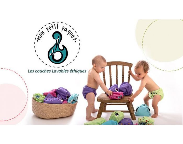 MON PETIT PAQUET Couche Lavable TE2 (Tout en 2) - Taille 2 (7-16kg)  (1)