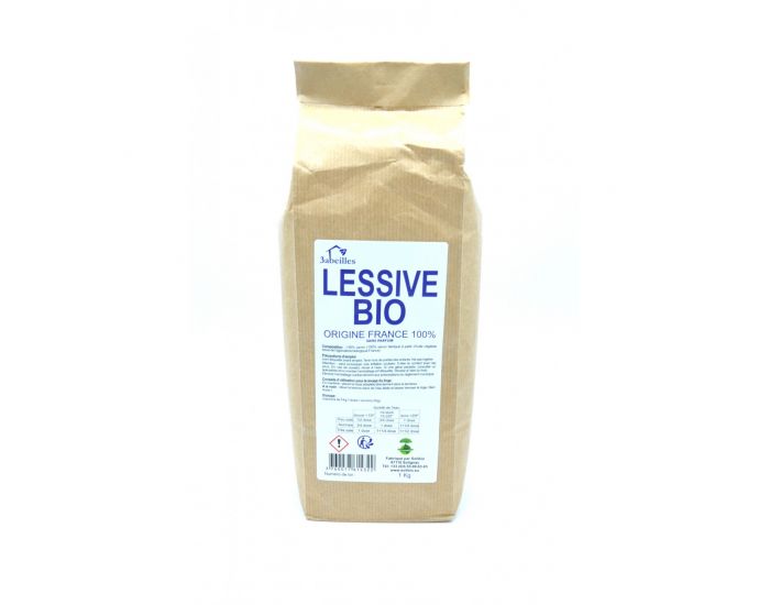 SOLIBIO 3 Abeilles Lessive En Paillettes Bio Sans Parfum - 1kg (1)