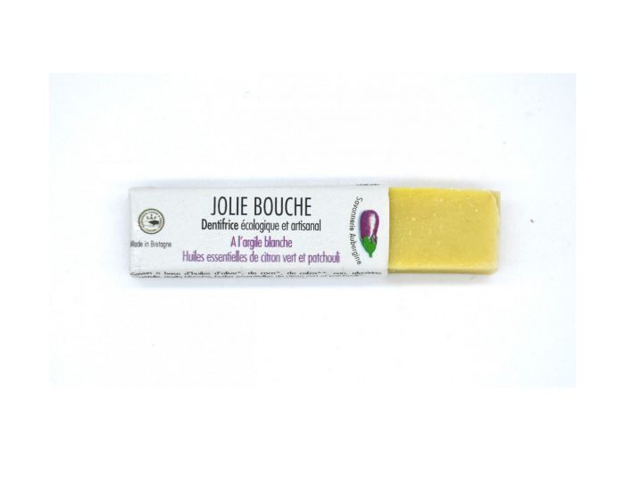 SAVONNERIE AUBERGINE Dentifrice Solide Jolie Bouche - Fracheur Citron Vert - 33g (2)