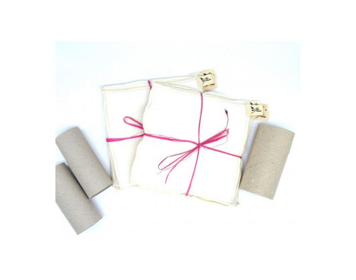 JOLIE PLANETE Lingettes Lavables B�b� Coton Biologique - Lot De 10 - 15 x 15 cm (4)