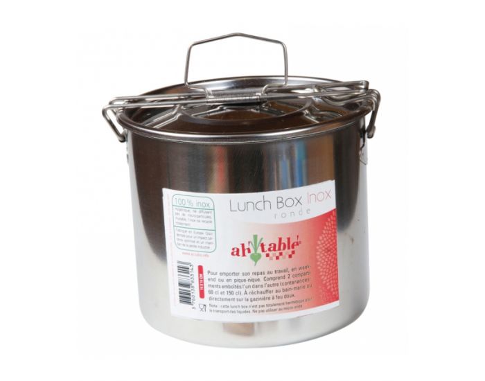AH TABLE Lunch box en inox ronde (1)