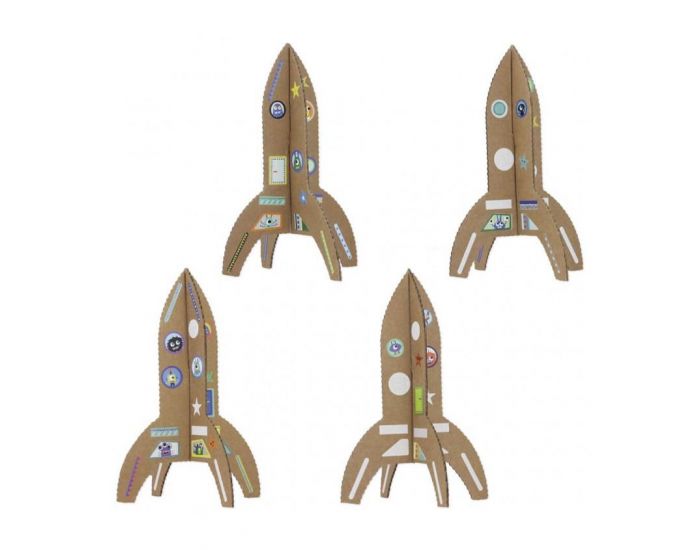 PIROUETTE CACAHOUETE Kit Cr�atif Fus�es Extraterrestre En Carton - D�s 4 Ans (2)