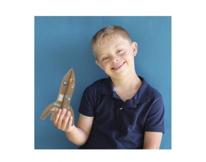 PIROUETTE CACAHOUETE Kit Cr�atif Fus�es Extraterrestre En Carton - D�s 4 Ans (5)
