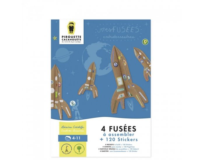 PIROUETTE CACAHOUETE Kit Cr�atif Fus�es Extraterrestre En Carton - D�s 4 Ans (9)