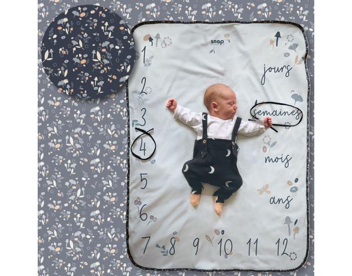 SNAP THE MOMENT Couverture 2 en 1 Photobooth 100% coton - Bloom (14)