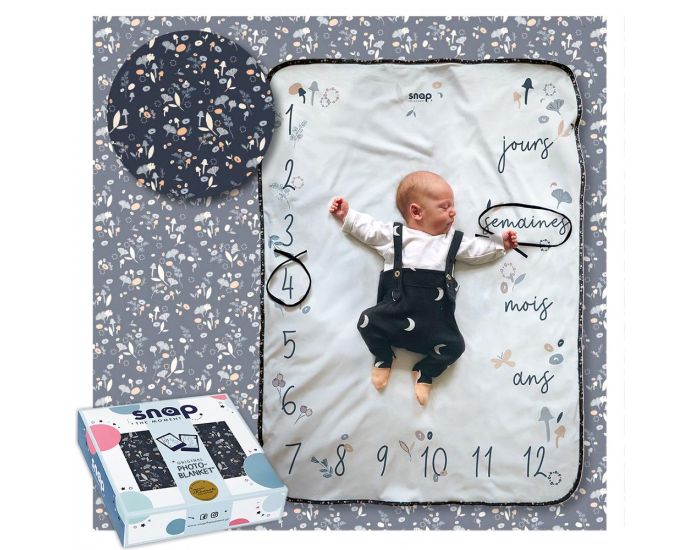 SNAP THE MOMENT Couverture 2 en 1 Photobooth 100% coton - Bloom (5)