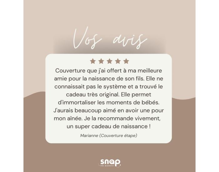SNAP THE MOMENT Couverture 2 en 1 Photobooth 100% coton - Bloom (9)