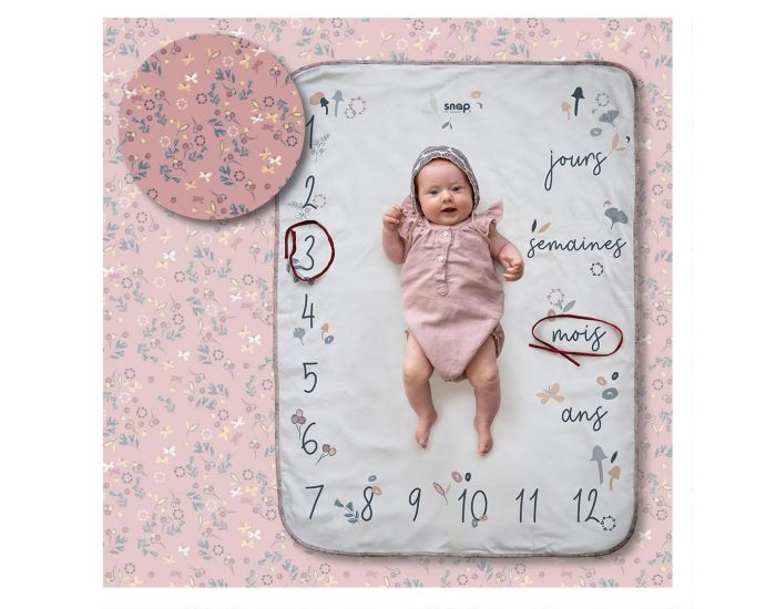 SNAP THE MOMENT Couverture 2 en 1 Photobooth 100% Coton - Flora (10)