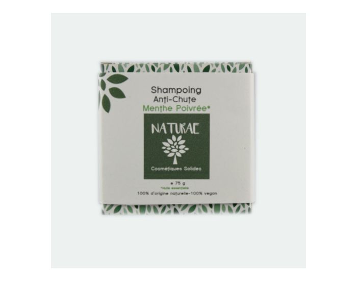 NATURAE Shampoing Solide Anti-Chute Menthe Poivre - 60 g (1)