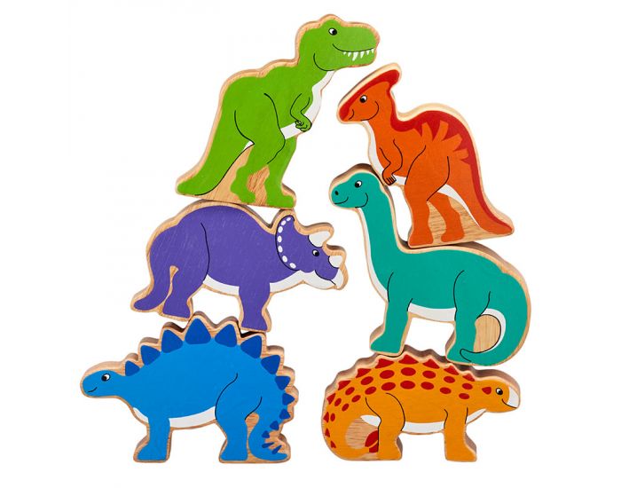 LANKA KADE 6 Dinosaures En Bois - Ds 10 Mois (1)