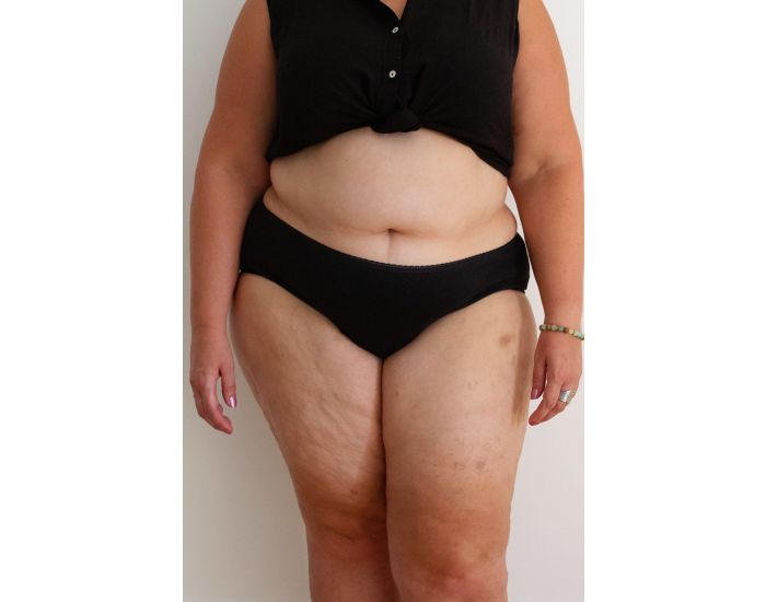 LILY BASIC Culotte Menstruelle en Coton Biologique Noire - Flux normaux (4)