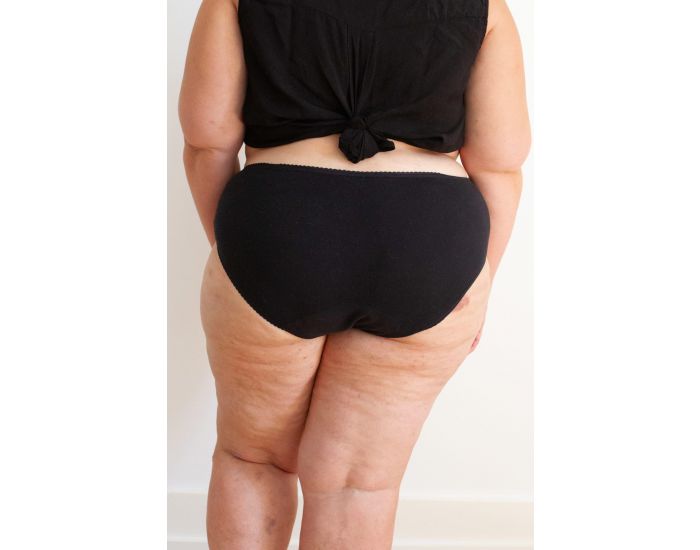 LILY BASIC Culotte Menstruelle en Coton Biologique Noire - Flux normaux (5)