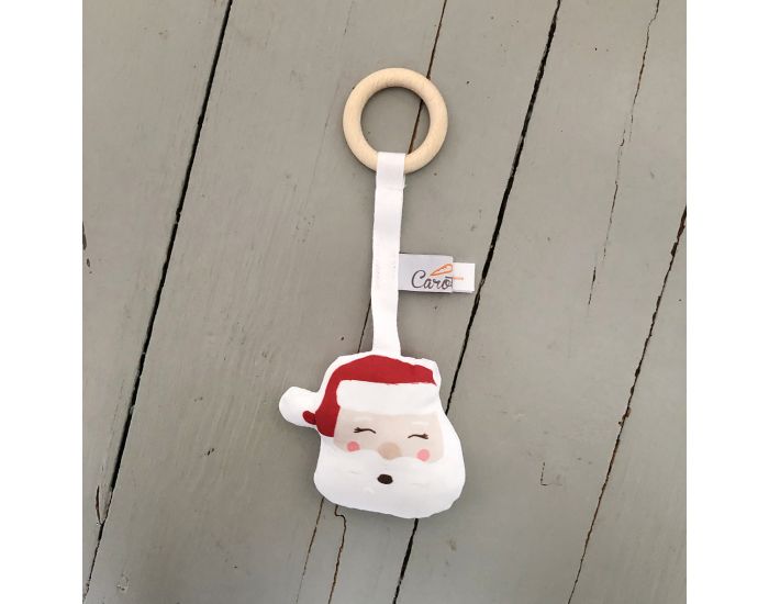 CAROTTE & CIE Anneau de Dentition Bois et Tissu P�re No�l - D�s la Naissance (1)
