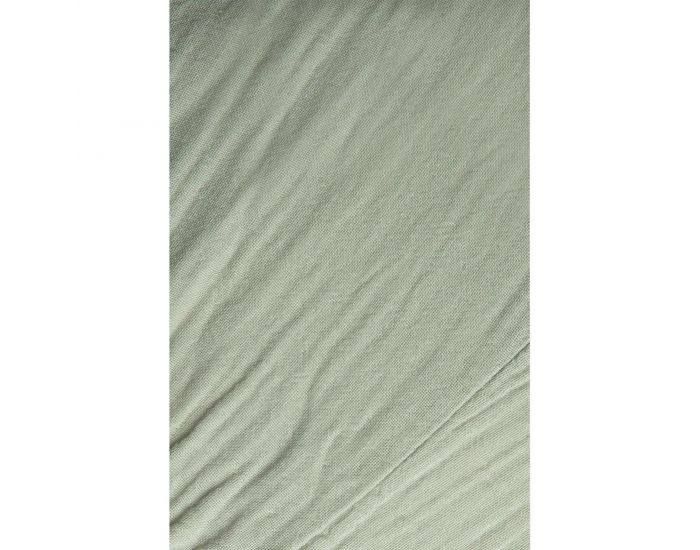 KADOLIS Taie d'Oreiller Coton Bio Froiss� - Vert Aqua (1)