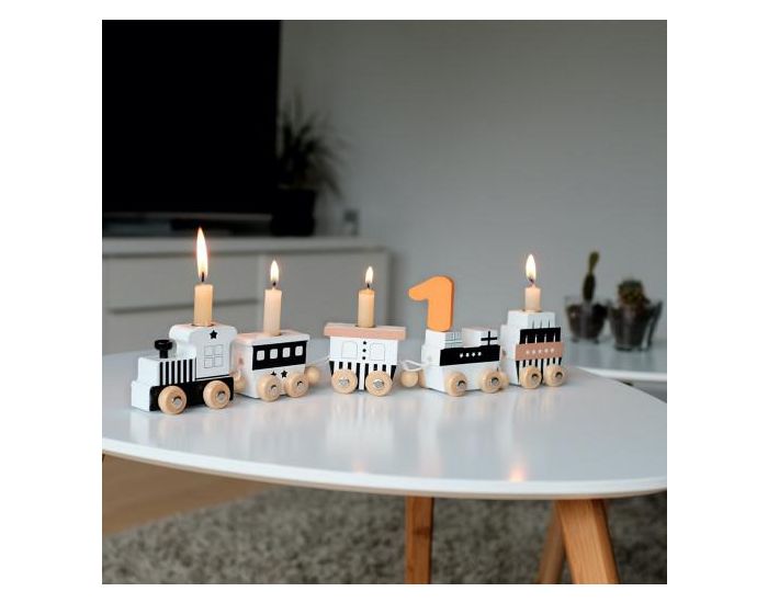 SEVIRA KIDS Jouet En Bois - Train D'Anniversaire - D�s 12 Mois (1)
