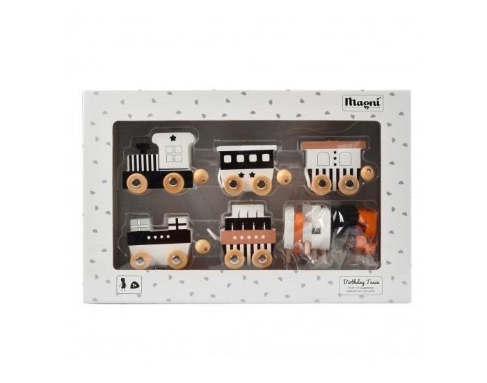 SEVIRA KIDS Jouet En Bois - Train D'Anniversaire - D�s 12 Mois (2)